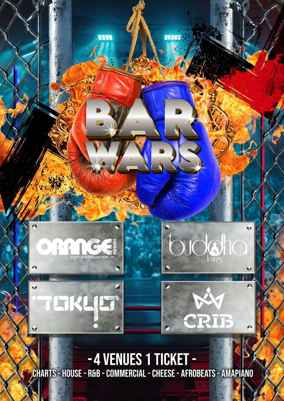 FRESHERS - BAR WARS MULTI VENUE PARTY, 18 September | Event in Southampton | AllEvents