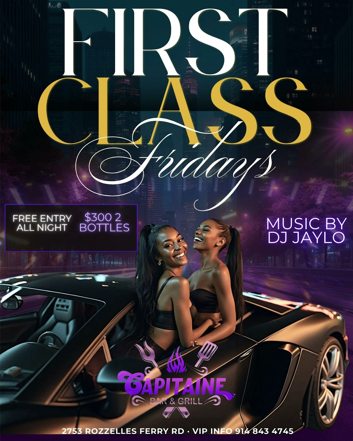 FIRST CLASS FRIDAYS @ CAPITAINE BAR & GRILL, 28 November | Event in Charlotte | AllEvents