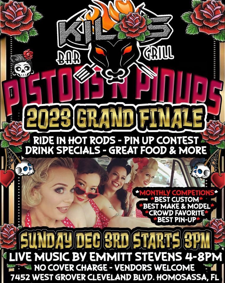 Pistons & Pinups Grand Finale , Kilo's Bar & Grill, Homosassa, December
