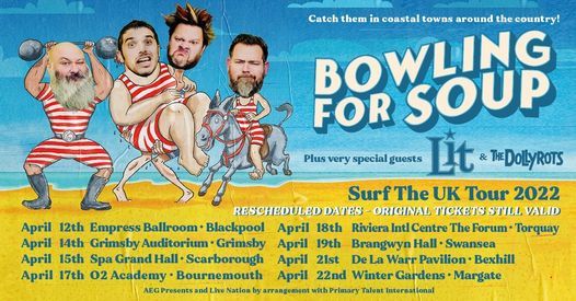 Bowling For Soup Christmas Tour 2022 Bowling For Soup - Blackpool, Winter Gardens Blackpool, April 12 2022 |  Allevents.in