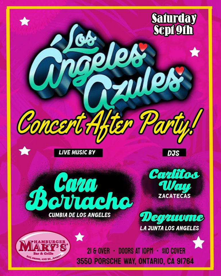 Los Angeles Azules Concert after party Hamburger Mary’s Ontario 2025 Summer Calendar Of Events Los Angeles Azules