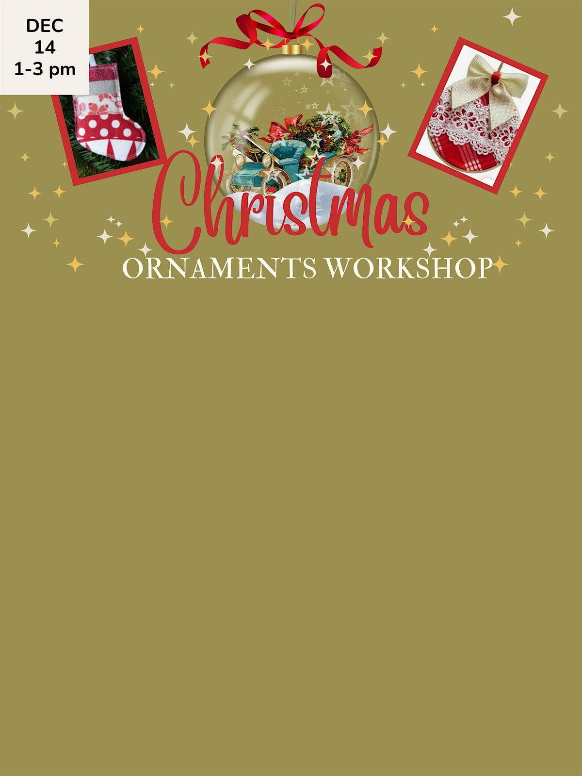 Christmas Sewing Ornaments Workshop, 14 December | Event in Burbank | AllEvents