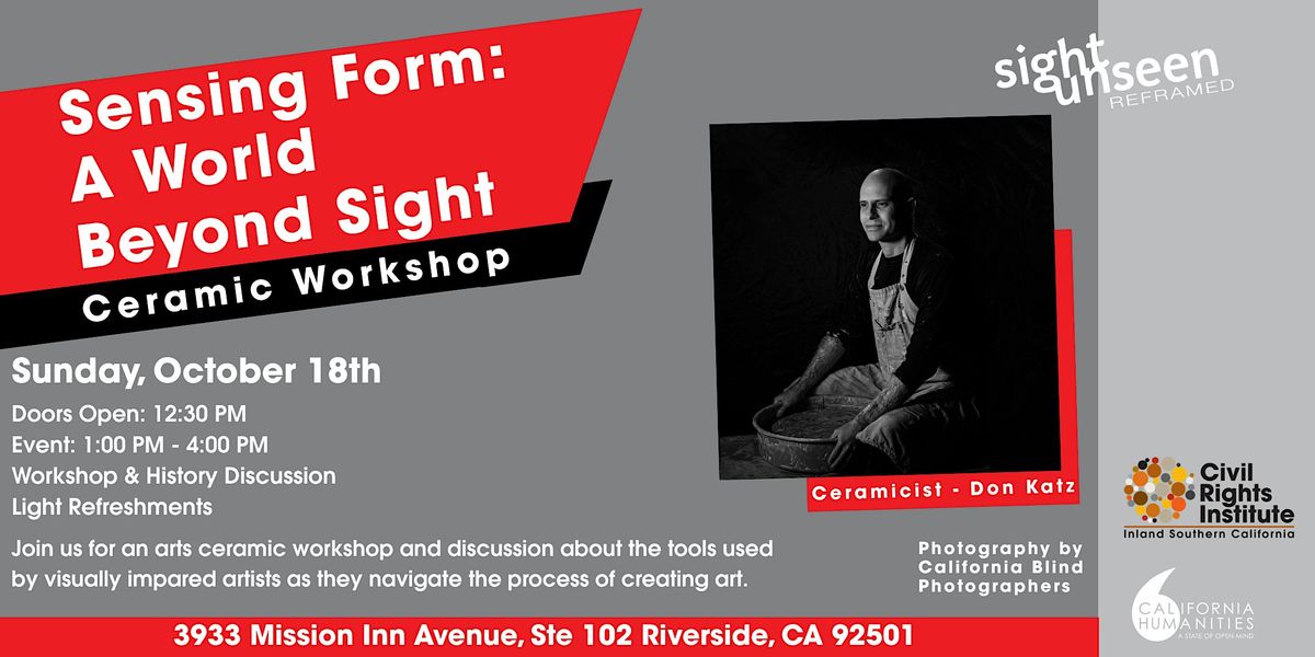 Sensing Form: A World Beyond Sight Ceramic Workshop, Civil Rights ...