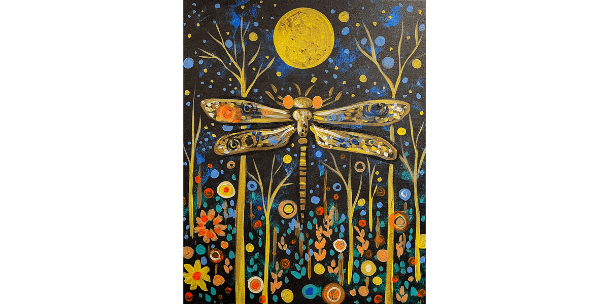 Klimt Style Dragonfly - Paint and Sip in Tyler | Classpop!™, 10 January | Event in Tyler | AllEvents