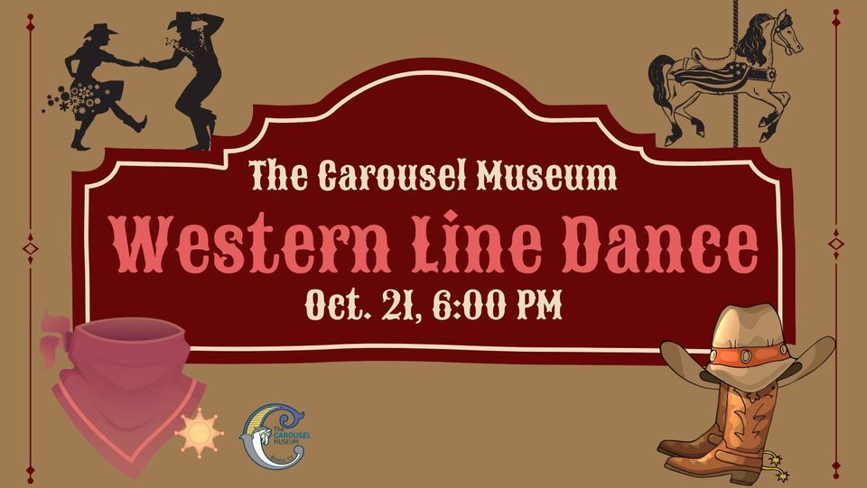 Western Line Dance, The Carousel Museum, Wolcott, October 21 2023