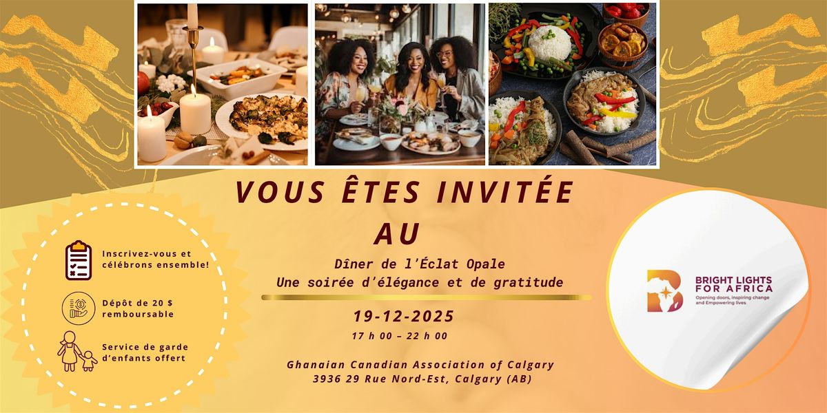 Le Dîner de l’Éclat Opale | The Opal Radiance Dinner, 19 December | Event in Calgary | AllEvents