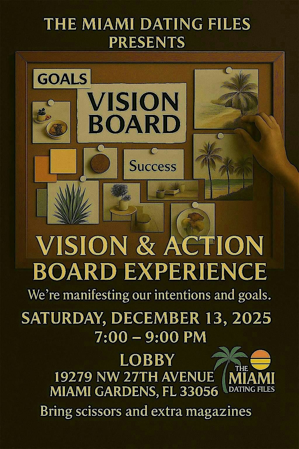 VISION AND ACTION BOARD EXPERIENCE, 13 December | Event in Miami | AllEvents