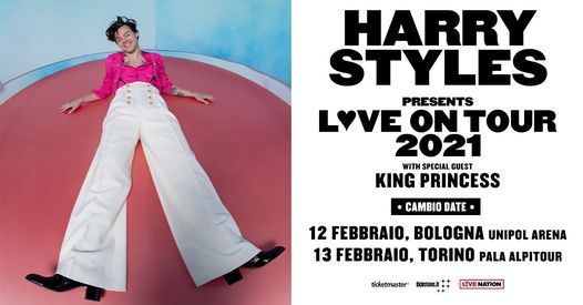 Harry Styles Live A Bologna Love On Tour 2021 Unipol Arena Casalecchio Di Reno February 12 2021 Allevents In reno events calendar may 2021