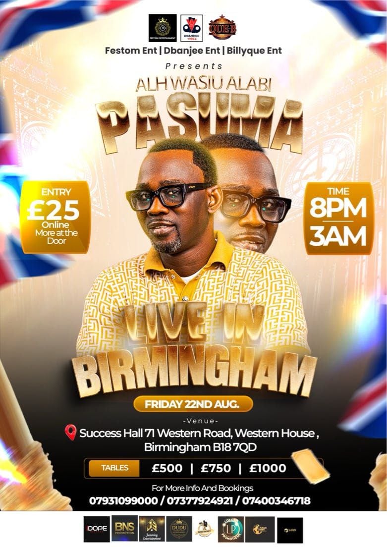 PASUMA LIVE, 22 August | Event in Birmingham | AllEvents