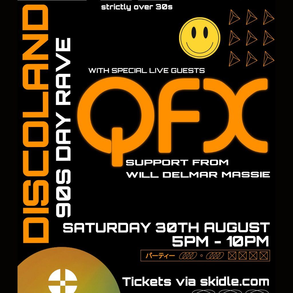 Discoland presents 90s Day Rave ft QFX live, 30 August | Event in Aberdeen | AllEvents