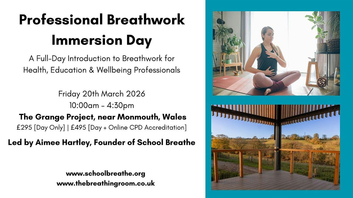 Discover the Power of Breathwork in Professional Practice, 20 March | Event in Monmouth | AllEvents
