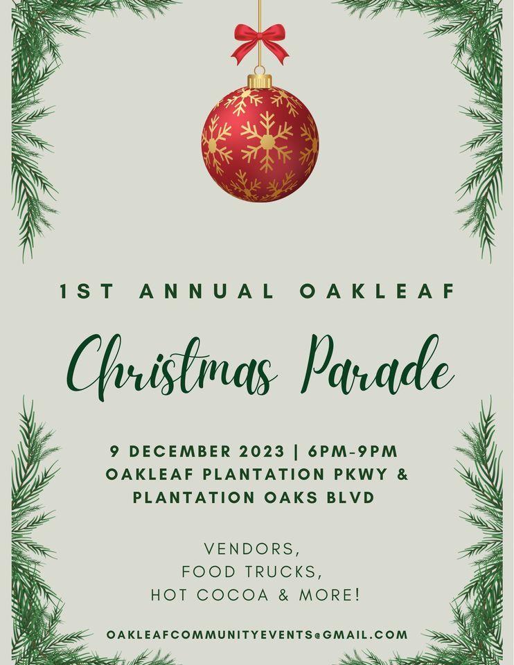 1st Annual OakLeaf Christmas Parade, Oakleaf Plantation, Fleming Island