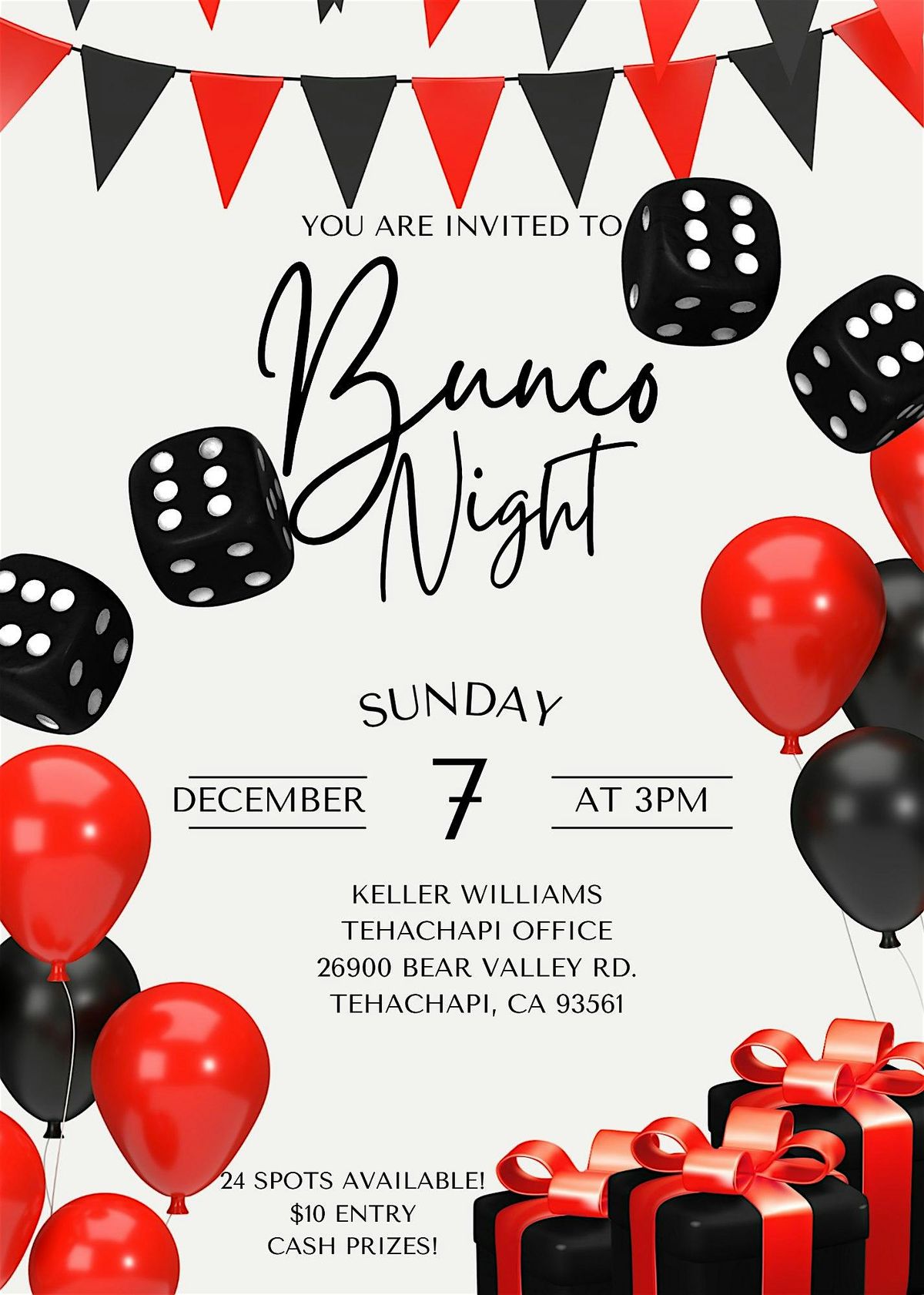 KW Tehachapi BUNCO!! | Event in Tehachapi | AllEvents