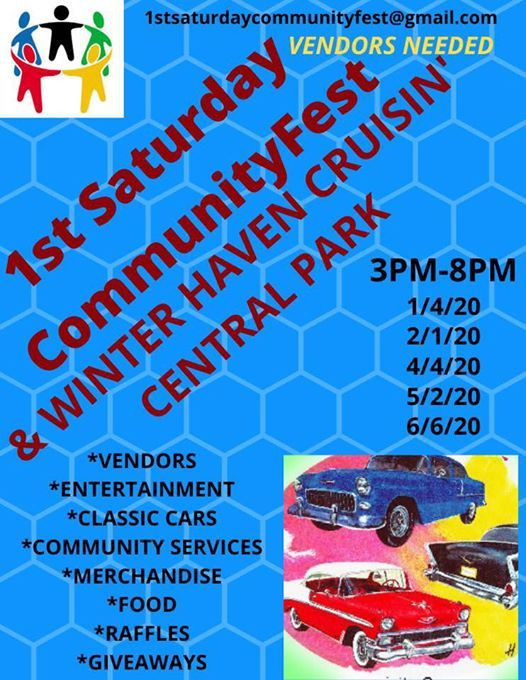 1st Saturday Communityfest At Central Park Downtown Winter Haven Winter Haven