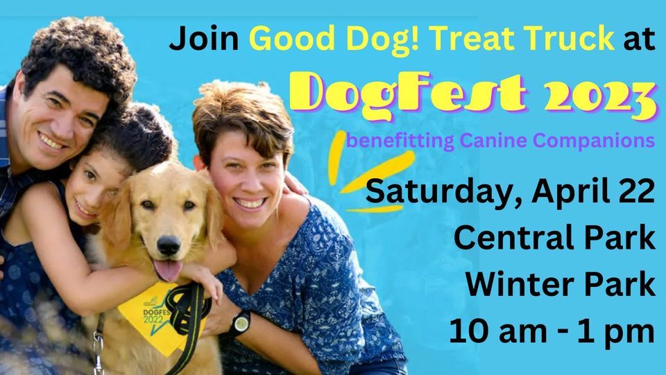 GDTT at Dog Fest 2023, Park Avenue Central Park, Winter Park, April 22
