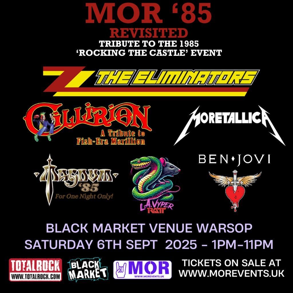 MOR '85 Revisited, 6 September | Event in Mansfield | AllEvents