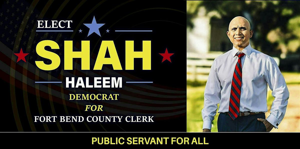 Shah Haleem Fundraising Meet & Greet, 23 December | Event in Sugar Land | AllEvents