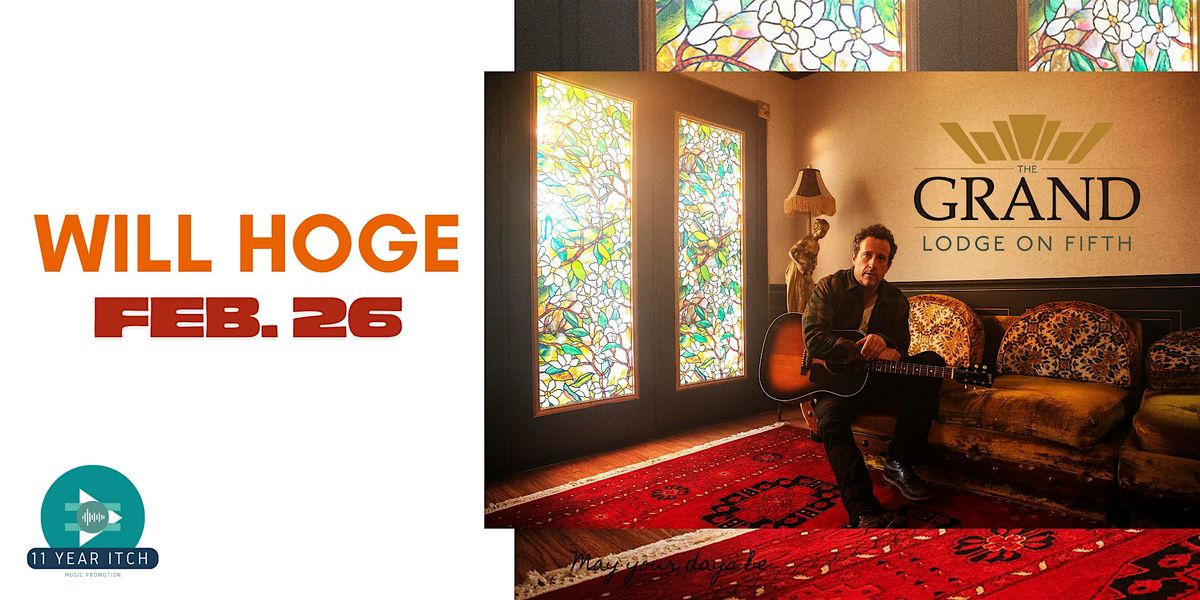 Will Hoge, 26 February | Event in Paducah | AllEvents