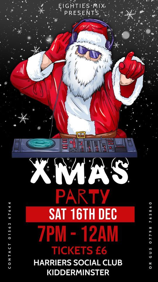 HARRIERS XMAS PARTY 2023, Kidderminster Harriers Social Club, 16 December 2023 AllEvents.in