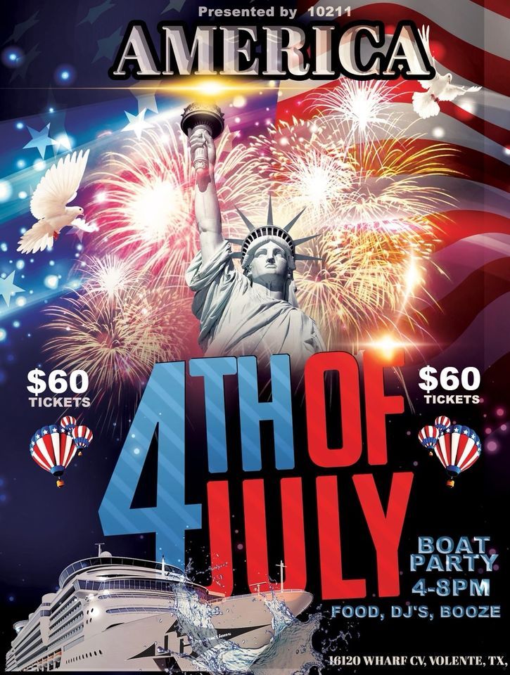 fourth of july boat captions