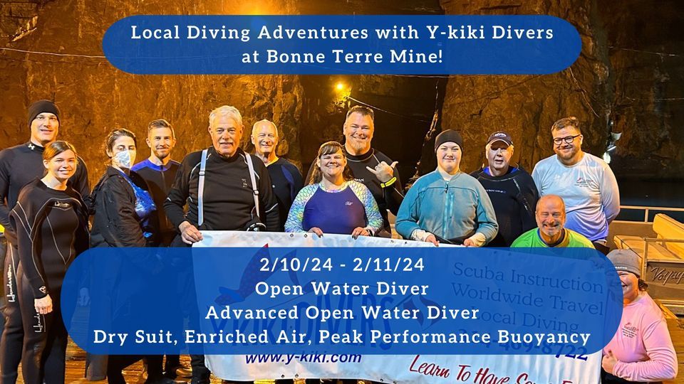 Local Diving Adventures Bonne Terre Mine, Bonne Terre Mine, February 10 to February 11
