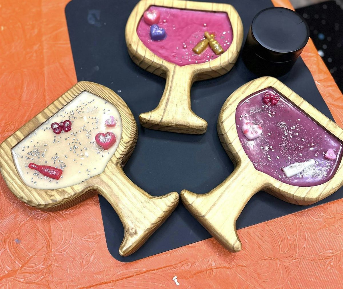 Wine Glass Wood Candle Class!, 17 December | Event in Hartland | AllEvents