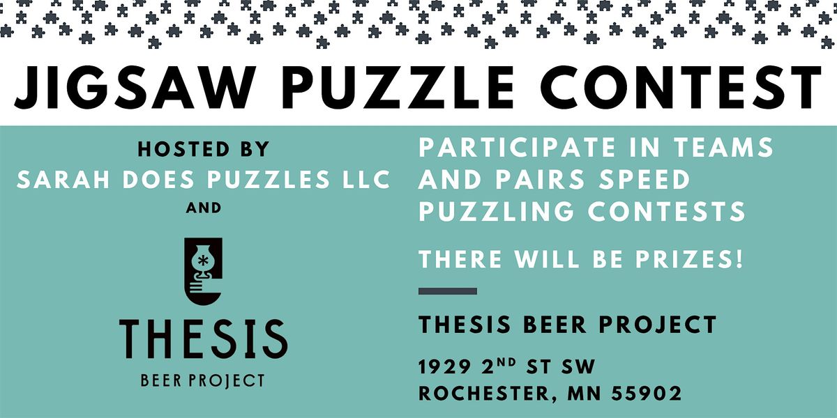 Pairs and Team Jigsaw Puzzle Contests at Thesis Beer Project- February 2026, 15 February | Event in Rochester
