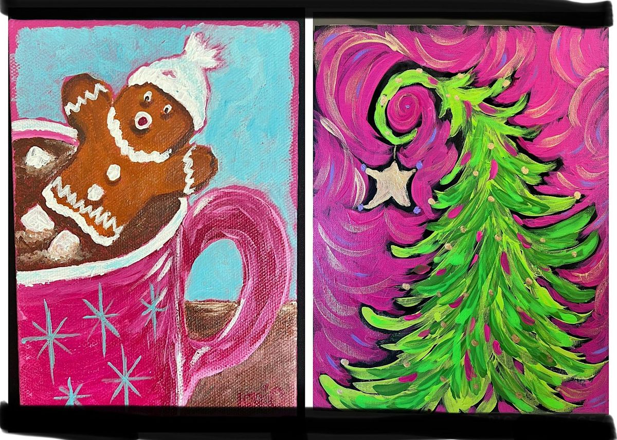 Gather,  laugh, and paint with us as we create these fun holiday paintings., 16 December | Event in Ridgefield