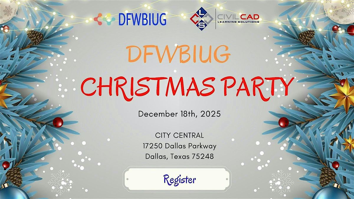 DFWBIUG CHRISTMAS PARTY, 18 December | Event in Dallas | AllEvents