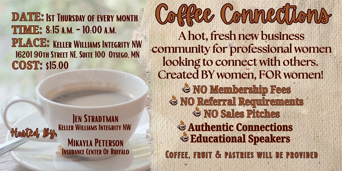Coffee Connections - January, 8 January | Event in Otsego | AllEvents