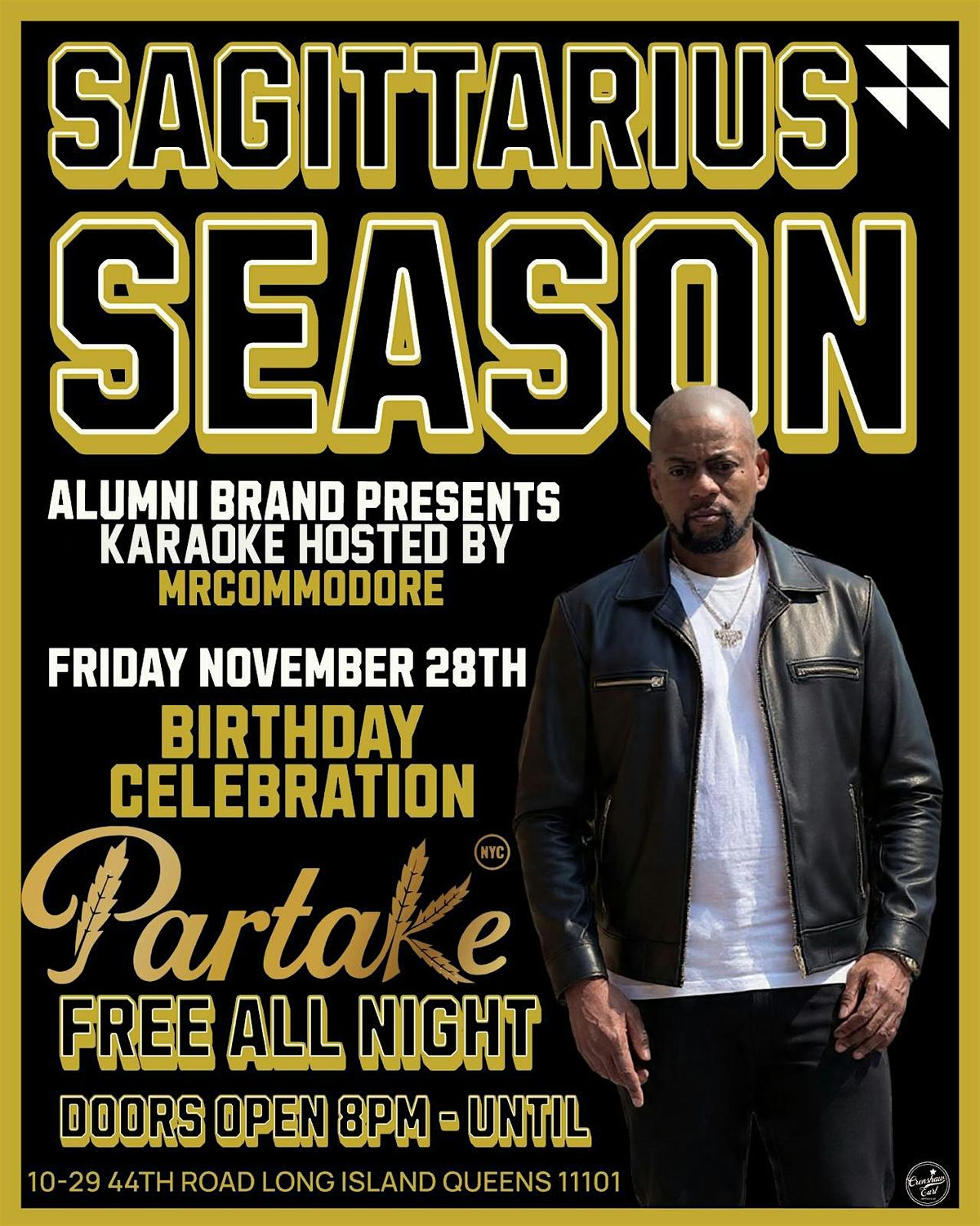 ALUMNI SAGITARIUS SEASON, 28 November | Event in Queens | AllEvents