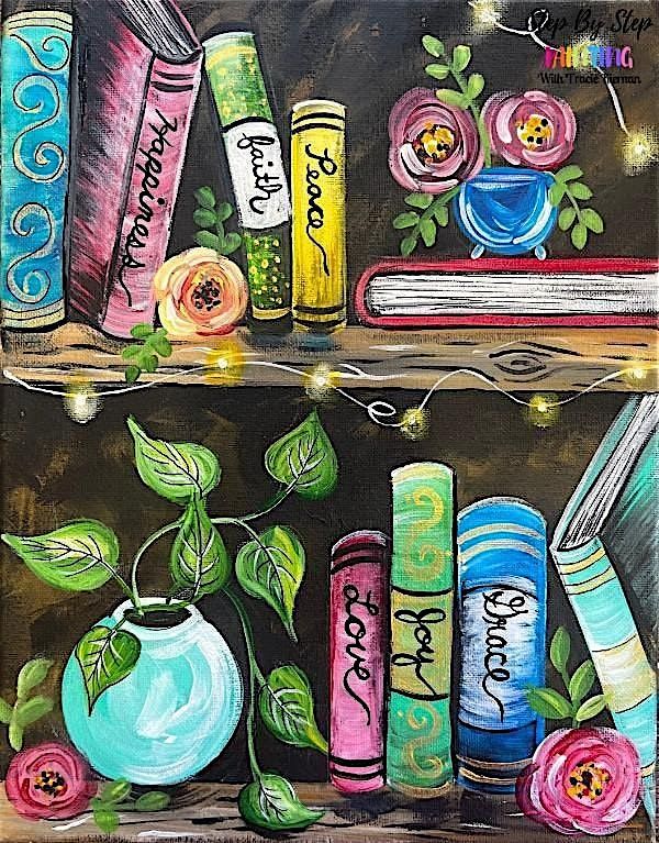 Paint with Ashley Blake “Library Books” Paint Night, 7 January | Event in Springfield | AllEvents