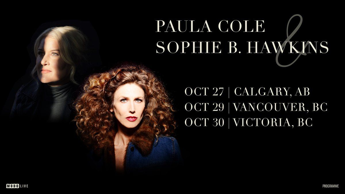 Paula Cole and Sophie B Hawkins at Club Regent Casino, 22 October | Event in Winnipeg | AllEvents