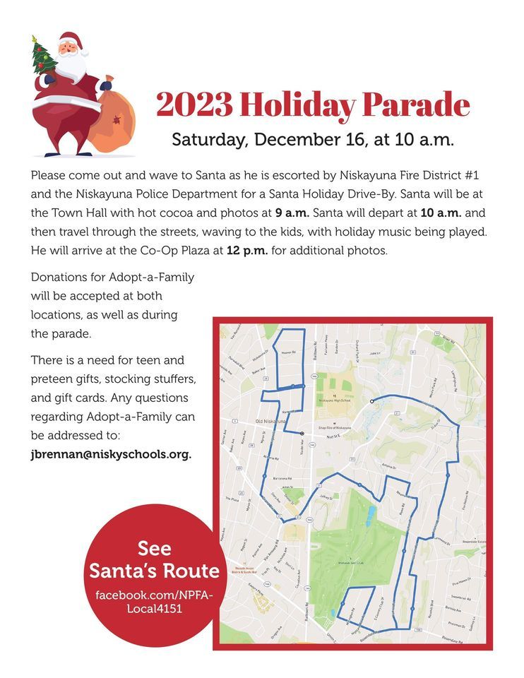 Niskayuna Holiday Parade, Town of Niskayuna, East Glenville, December