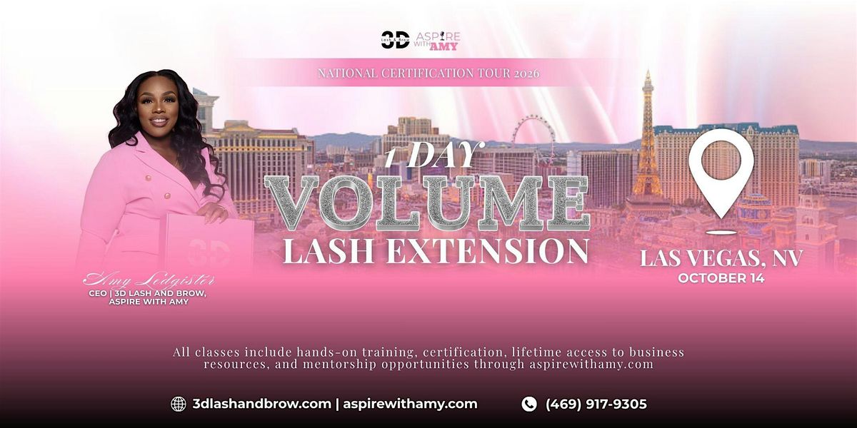 VOLUME LASH EXTENSION CERTIFICATION –  LASH VEGAS, NV ( OCT 14, 2026), 14 October | Event in Las Vegas | AllEvents