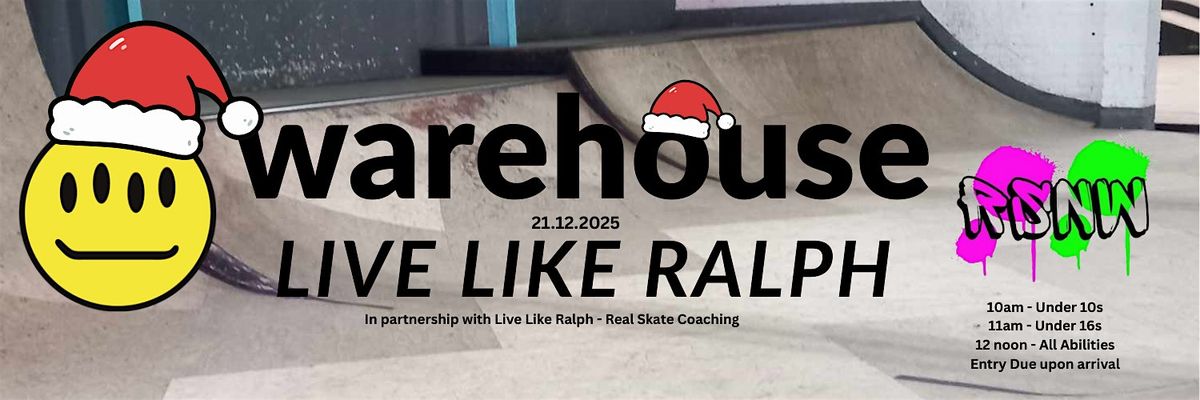 Warehouse Live Like Ralph Session, Warehouse Skatepark CIC, Leyland, 21 ...