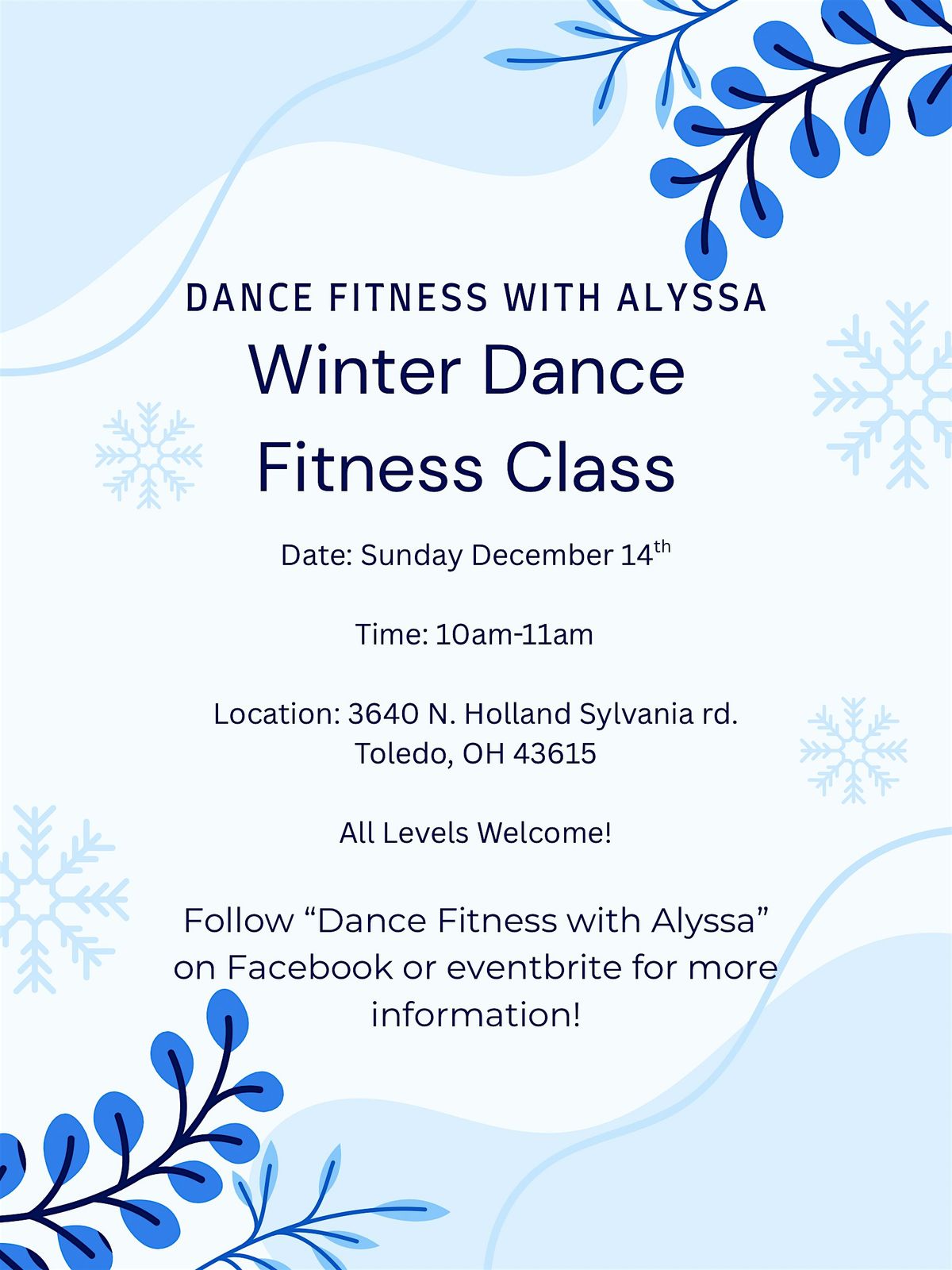 Winter Dance Fitness Class, 14 December | Event in Toledo | AllEvents
