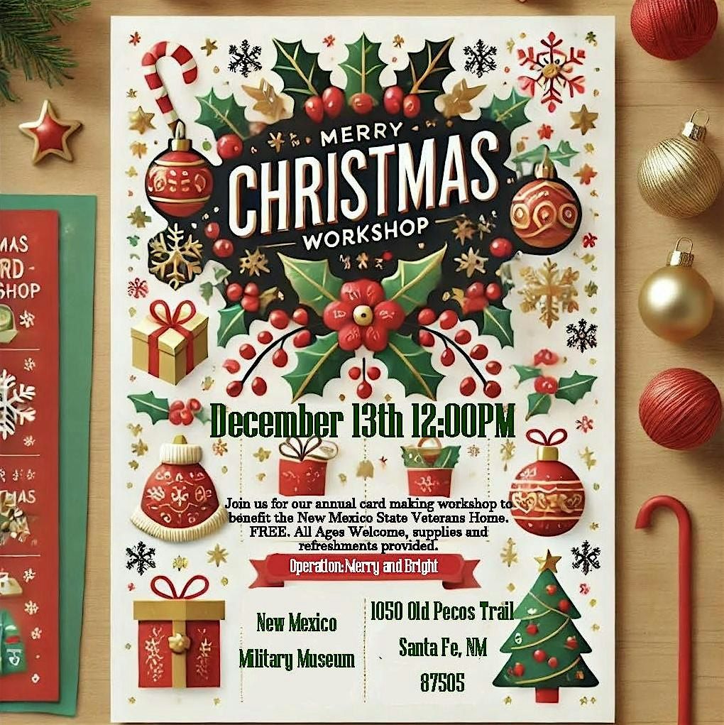 Operation Merry and Bright: Christmas Card Workshop, 13 December | Event in Santa Fe | AllEvents