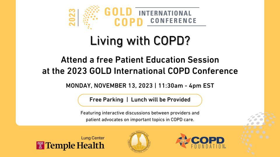 COPD Patient Education Session | 2023 GOLD International COPD ...