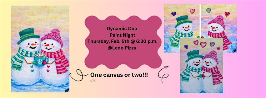 Dynamic Duo Paint Night