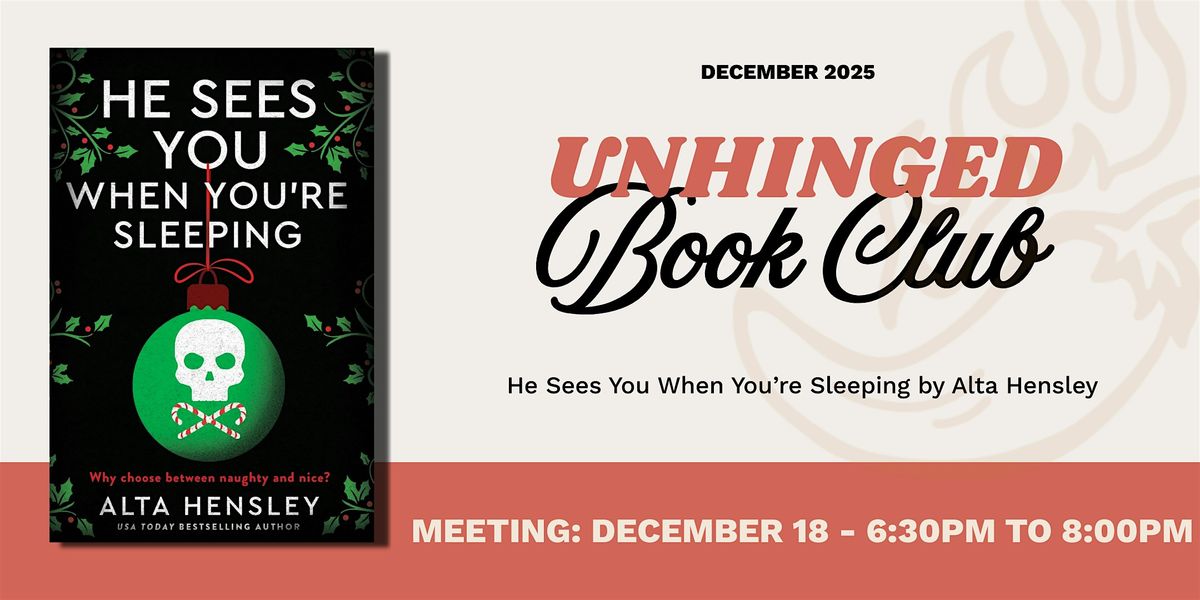 Unhinged Book Club at The Well Red Damsel, 18 December | Event in Wauwatosa | AllEvents
