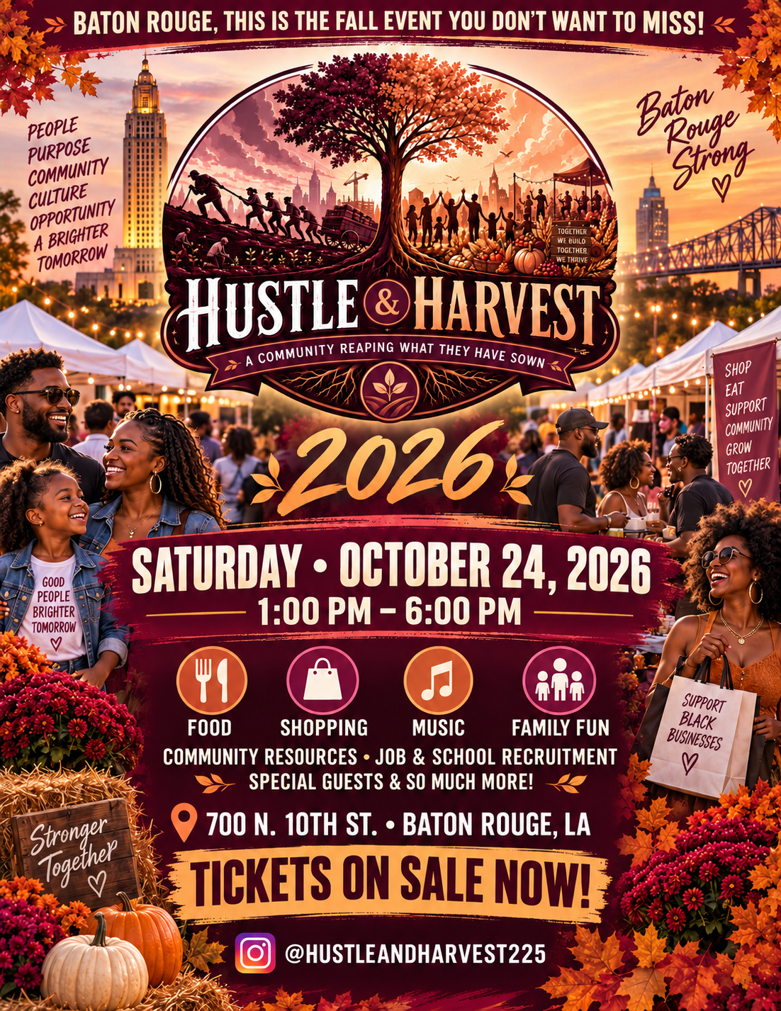 Hustle and Harvest 2026, 700 N 10th St, Baton Rouge, 24 October 2026 ...
