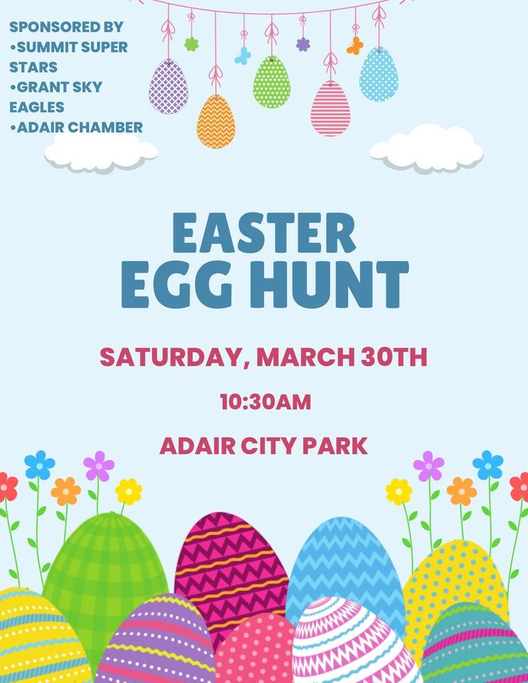 Easter Egg Hunt, Adair City Park, 30 March 2024 AllEvents.in