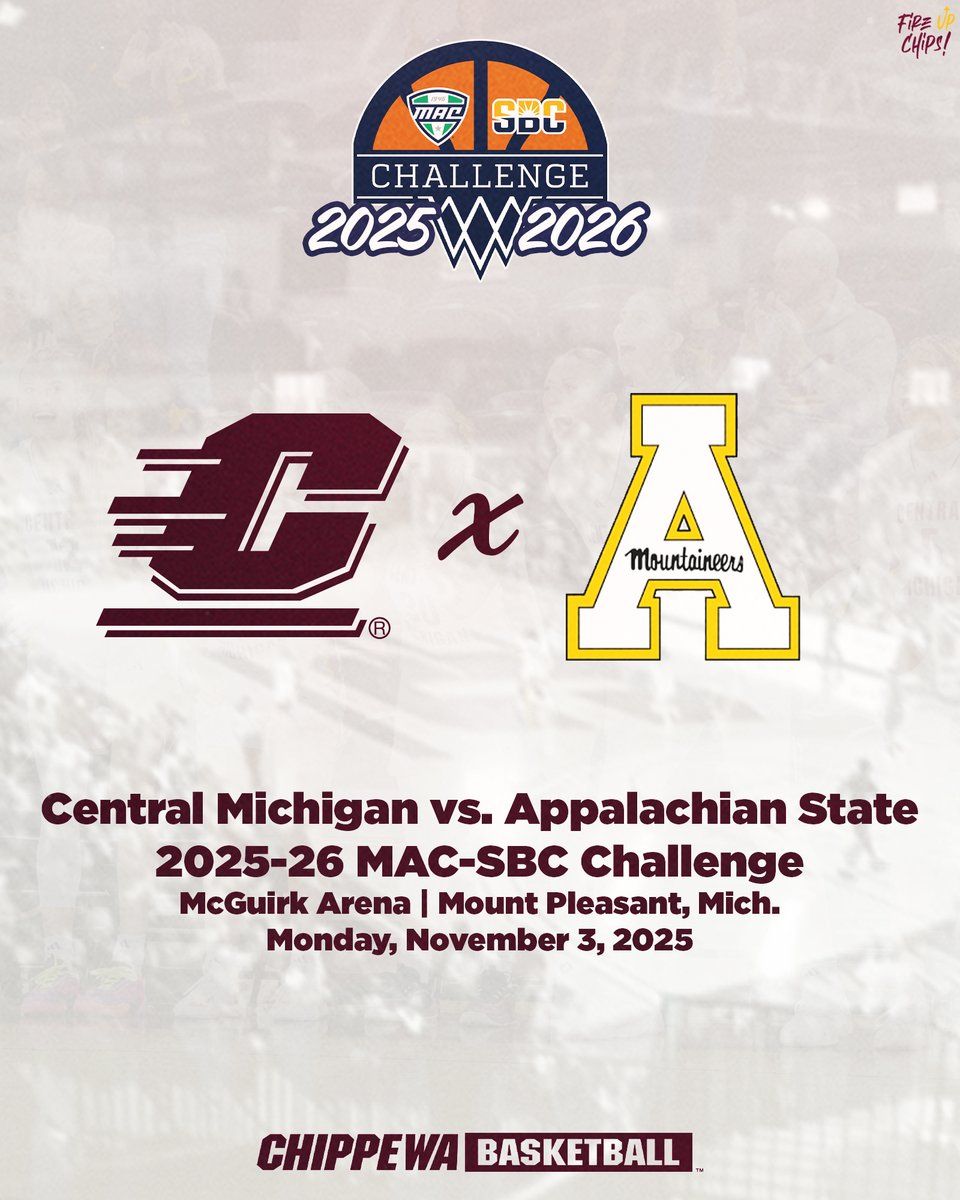 Central Michigan Chippewas vs. Appalachian State Mountaineers, 2 November | Event in Mount Pleasant | AllEvents