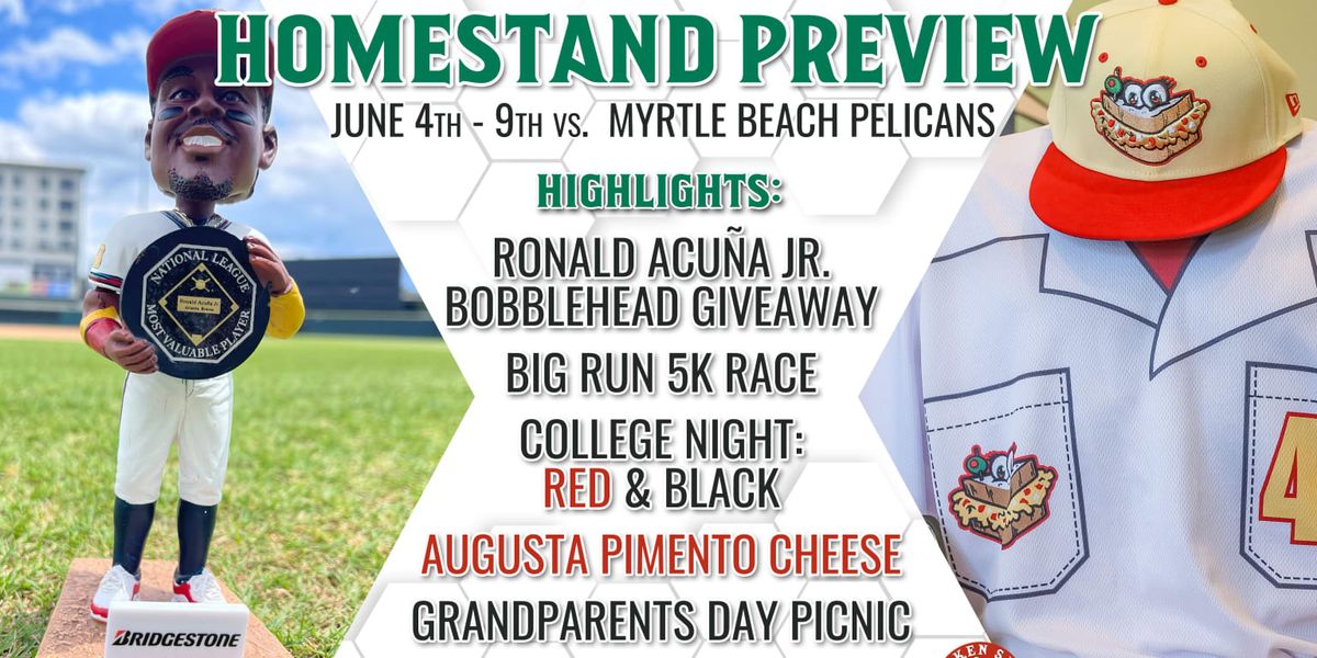 Augusta GreenJackets at Myrtle Beach Pelicans, 27 May | Event in Myrtle Beach | AllEvents