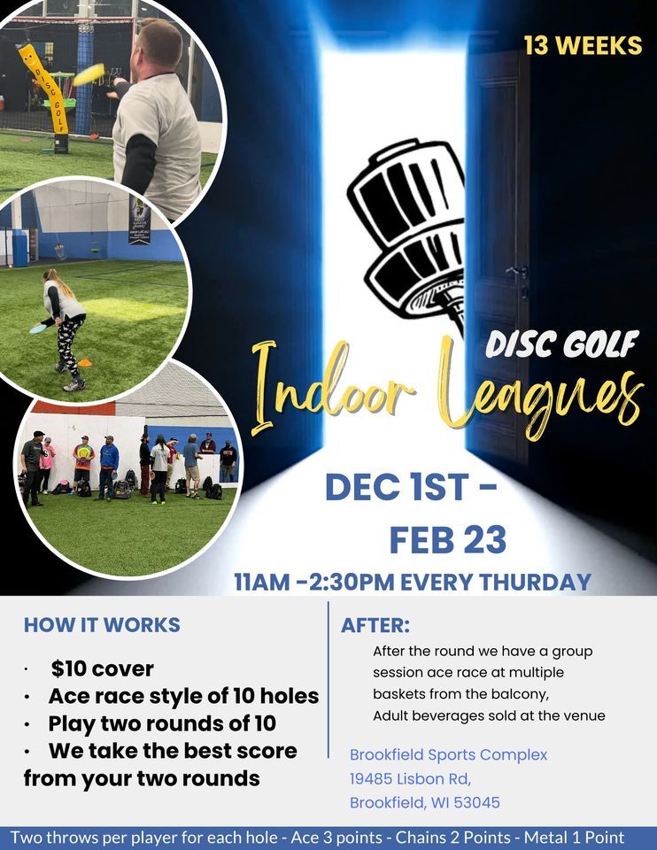 Brookfield Thursday Indoor Disc Golf Leagues, Brookfield Sports Complex