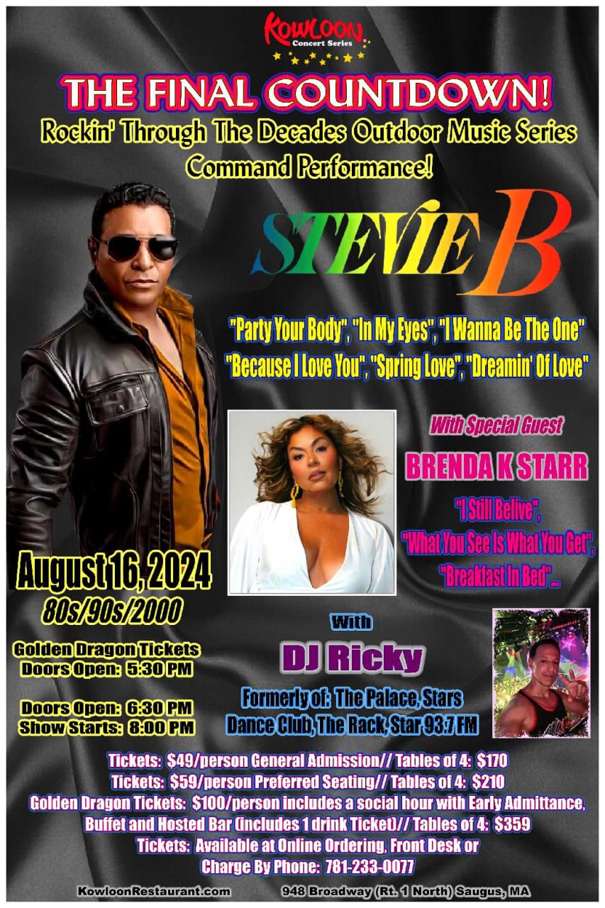 Stevie B at Ovation Hall at Ocean Casino Resort, 12 July | Event in Atlantic City | AllEvents