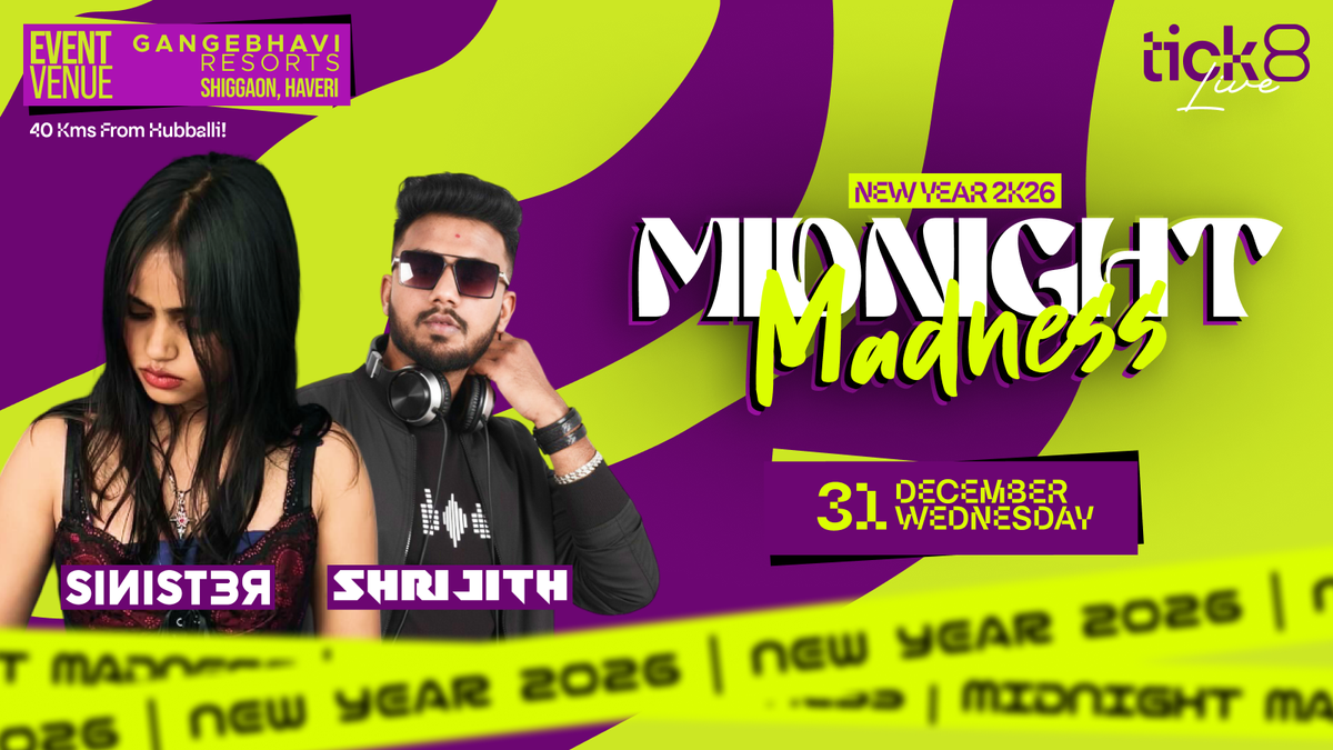 NY26 Midnight Madness, 31 December | Event in Hubli | AllEvents