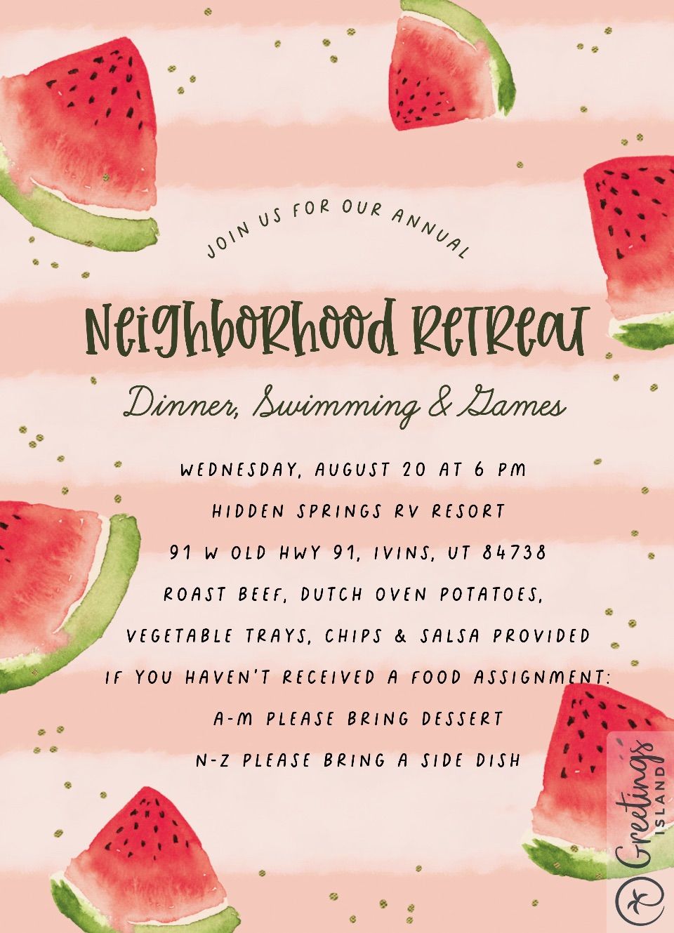 4th Ward Neighborhood Retreat, 20 August | Event in Ivins | AllEvents