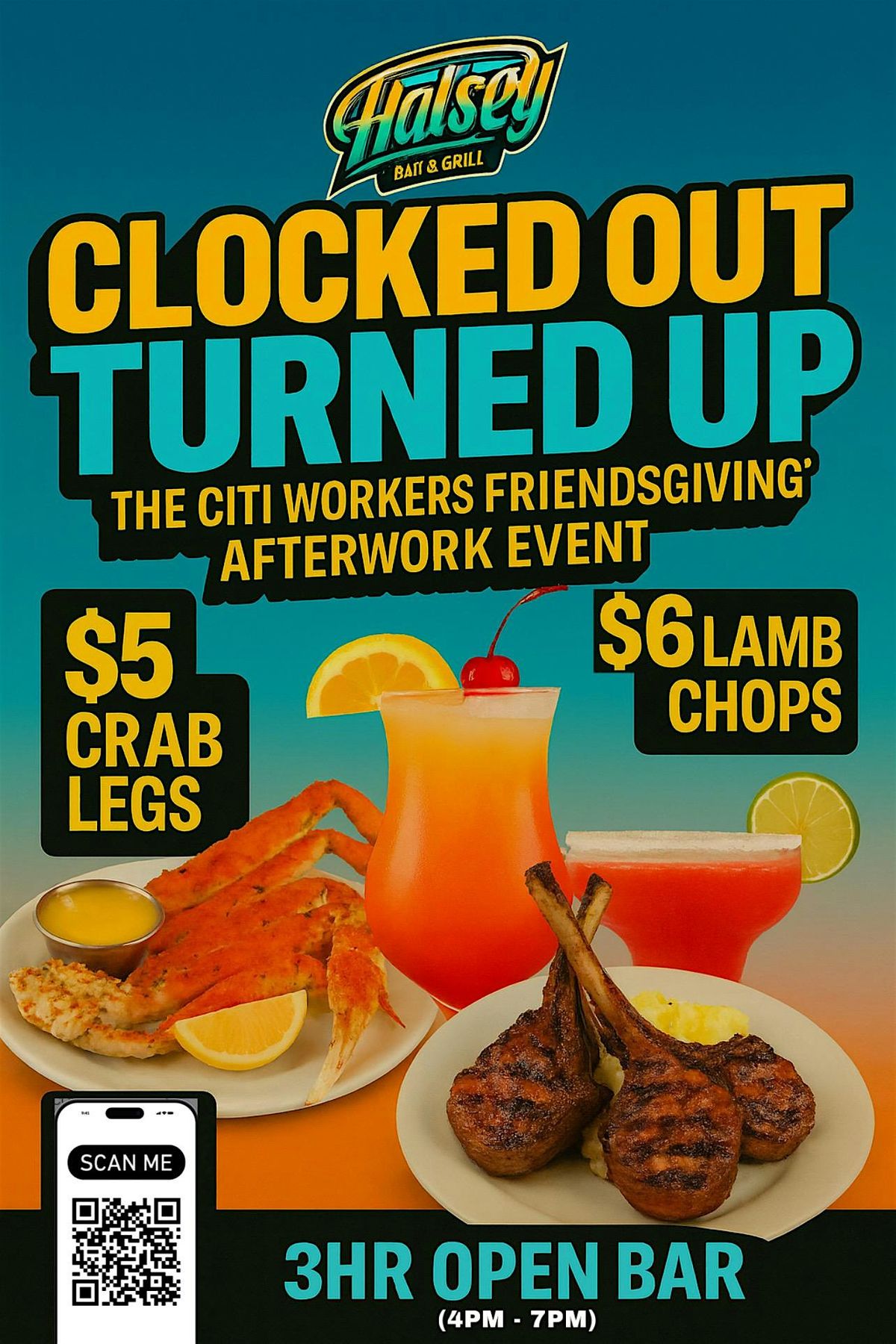 CLOCKED OUT → TURNED UP  The Thanksgiving Eve After-Work for CITI Workers, 26 November | Event in Brooklyn